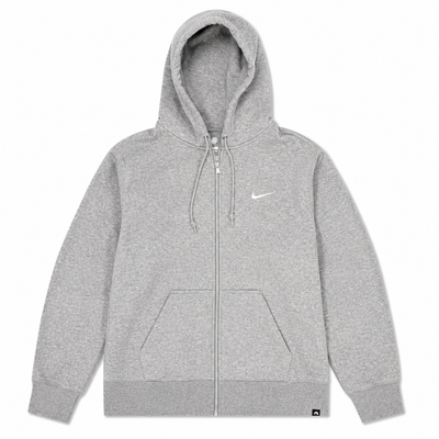 Vintage Nike SB Full-Zip Hoodie — Grey Marl