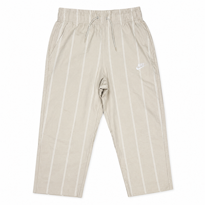 Vintage Nike Baggy Striped Track Pants — Beige / White